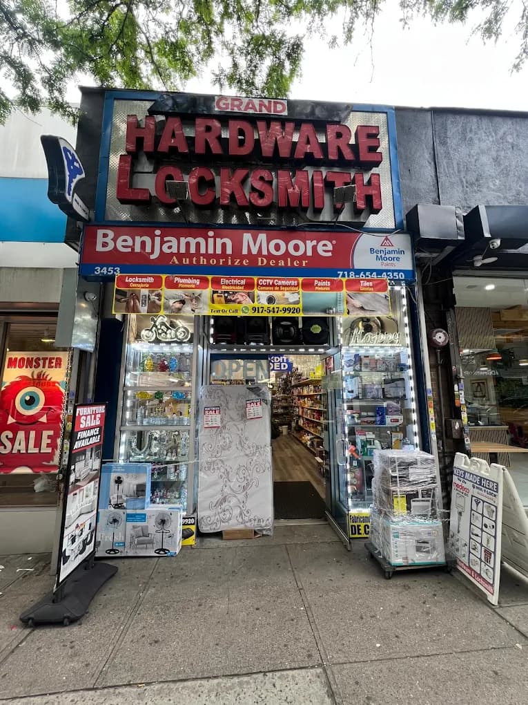 Grand Hardware storefront in Manhattan